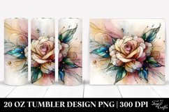 Wooden Rose with Retro Frame | 20 oz Tumbler Product Image 1