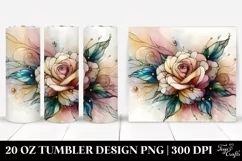 Wooden Rose with Retro Frame | 20 oz Tumbler Product Image 1