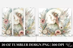 Washed Watercolor Boho Fairy | 20 oz Tumbler Product Image 1