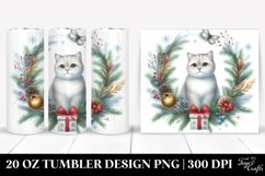 Christmas Cat Image | 20 oz Tumbler Product Image 1