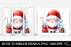 Cute Vibrant Santa | 20 oz Tumbler Product Image 1
