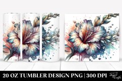 20 Oz Tumbler Sublimation | Shiny Gladiolus with Metallic Product Image 1