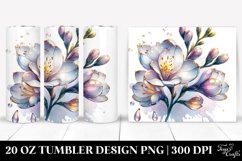 20 Oz Tumbler Sublimation | Shiny Freesia with Golden Product Image 1