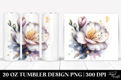20 Oz Tumbler Sublimation | Shiny Freesia with Golden Product Image 1