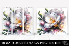 Shiny Freesia with Gold Inserts | 20 Oz Tumbler Product Image 1