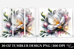 Shiny Freesia with Gold Inserts | 20 Oz Tumbler Product Image 1