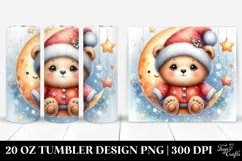 Vibrant Baby Bear Winter Moon | 20 oz Tumbler Product Image 1