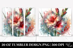 20 Oz Tumbler Sublimation | Shiny Gladiolus Material Small Product Image 1