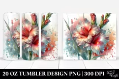 20 Oz Tumbler Sublimation | Shiny Gladiolus Material Small Product Image 1
