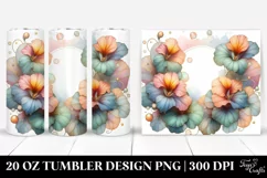 Abstract Shiny Nasturtium | 20 oz Tumbler Product Image 1