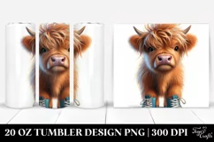 Proud Cow with Sneakers 20 Oz Tumbler Product Image 1