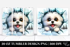 Funny Maltese Sticking Out | 20 Oz Tumbler Product Image 1