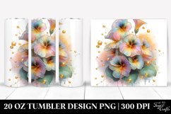 Shiny Pastel Nasturtium with Golden Insertions 20 Oz Tumbler Product Image 1