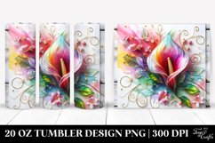 FloraL Tumbler, 20 oz Skinny Tumbler Wrap Product Image 3