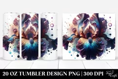 20 Oz Tumbler Sublimation | Glossy Material Watercolor Product Image 1