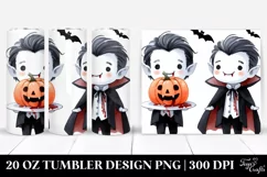 Funny Vampire Halloween Clipart 20 Oz Tumbler Product Image 1