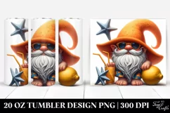 Pastel Gnome with Beach Wear | 20 Oz Tumbler Product Image 1