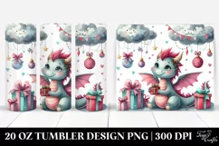 Whimsical Dragon with Presents 20 Oz Tumbler Product Image 1