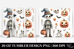 Funny Halloween Clipart, White Background | 20 oz Tumbler Product Image 1