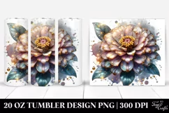 20 Oz Tumbler Sublimation | Shiny Zinnia Material Small Product Image 1