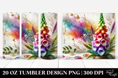20 Oz Tumbler Sublimation | Gladiolus with Metallic Product Image 1