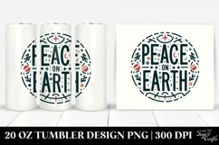 Simple Christmas Peace on Earth | 20 oz Tumbler Product Image 1
