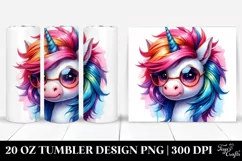 Vibrant Funny Baby Unicorn Clipart Product Image 1