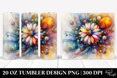 pastel Wooden Daisy Transparent | 20 oz Tumbler Product Image 1