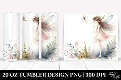 Whimsical Washed Watercolor Fairy | 20 oz Tumbler Product Image 1