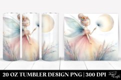 Whimsical Washed Watercolor Fairy | 20 oz Tumbler Product Image 1