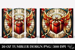 Bold Stained Gift with Wings, Transparent 20 Oz Tumbler Product Image 1