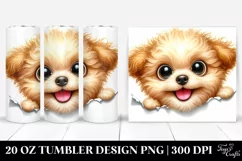 Crazy Looking Bichpoo Watercolor 20 oz Tumbler Product Image 1
