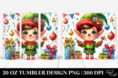 Dumb Looking Christmas Dinosaur Clipart 20 Oz Tumbler Product Image 1