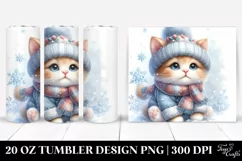 Winter Clothes Baby Cat | 20 oz Tumbler Product Image 1