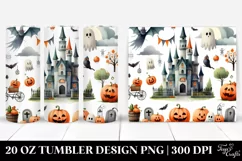 Funny Castle Halloween Clipart 20 Oz Tumbler Product Image 1