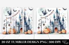Funny Castle Halloween Clipart 20 Oz Tumbler Product Image 1