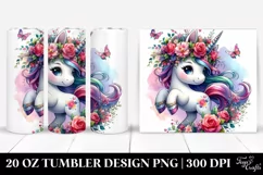 Dancing Cute Unicorn, | 20 oz Tumbler Product Image 1
