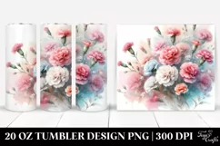 Colorful Carnation 20 Oz Tumbler Product Image 1