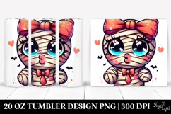 colorful image of a Funny Mummy.20 Oz Tumbler Product Image 1