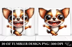 Funny Chihuahua Sitting | 20 Oz Tumbler Product Image 1