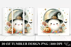 Cute Retro Trick or Treat Tumbler Product Image 1