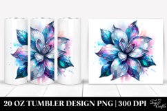 20 Oz Tumbler Sublimation | Jasmine | Watercolor Splash Product Image 1