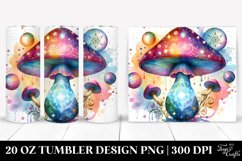 Magical Celestial Mushroom in Vibrant Colors, Transparent 20 Product Image 1