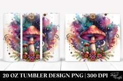 Magical Celestial Mushroom in Vibrant Colors, Transparent 20 Product Image 1