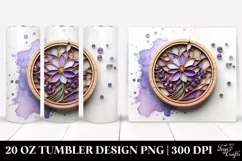 Stained Lavender Golden Insertions 20 oz Tumbler Product Image 1