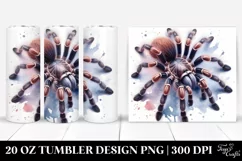 Washed Watercolor TARANTULA Image | 20 oz Tumbler Product Image 1