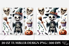 Funny Halloween Skeleton 20 Oz Tumbler Product Image 1