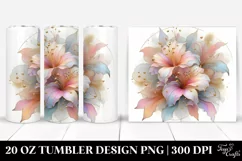Shiny Azalea, Watercolor 20 Oz Tumbler Product Image 1