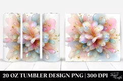 Abstract Pastel Azalea of with Golden Insertions Product Image 1