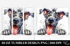 Colorful Funny Great Dane | 20 Oz Tumbler Product Image 1